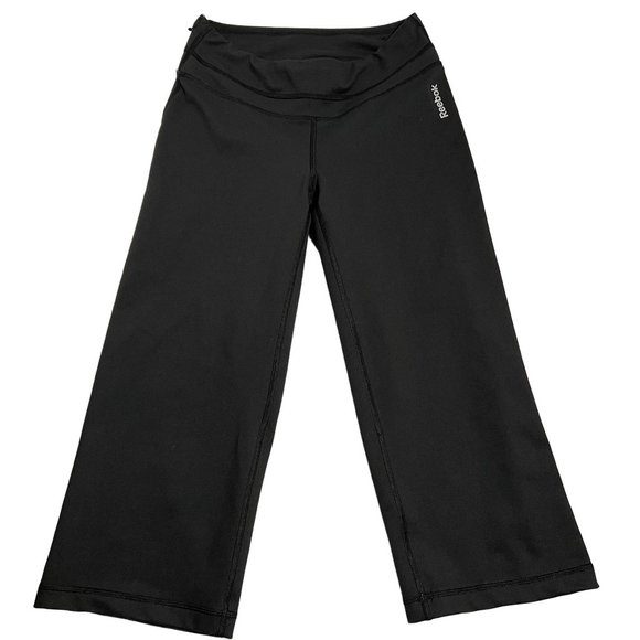 Reebok Pants - Reebok Play Dry workout pants, Size Small - Black wide leg, casual yoga pant